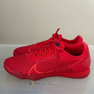 NEW Mens Nike ReactGato IC Indoor Soccer University Red Limited Edition Size 10